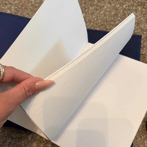 Yves Saint Laurent Dark Blue Leather Notebook Holder - Picture 8 of 9